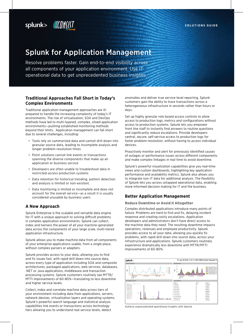 Splunk for Application Management Resolve Problems Faster