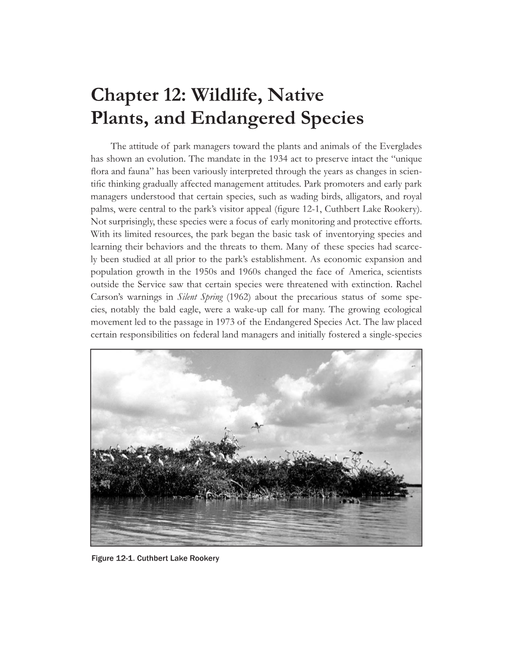 Chapter 12: Wildlife, Native Plants, and Endangered Species