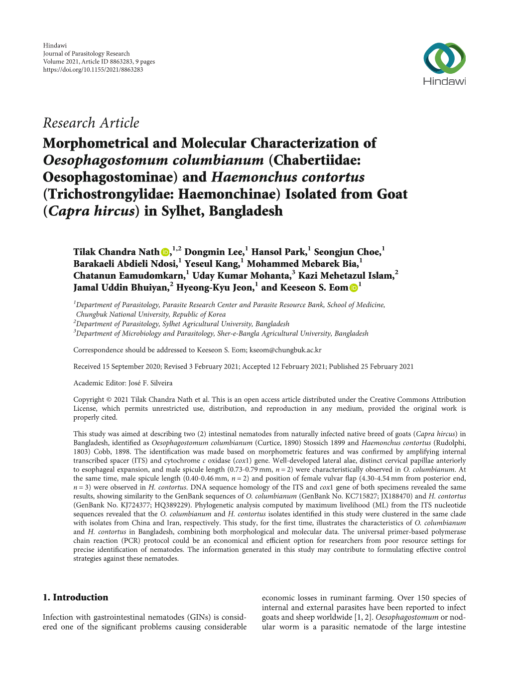 Morphometrical and Molecular Characterization Of