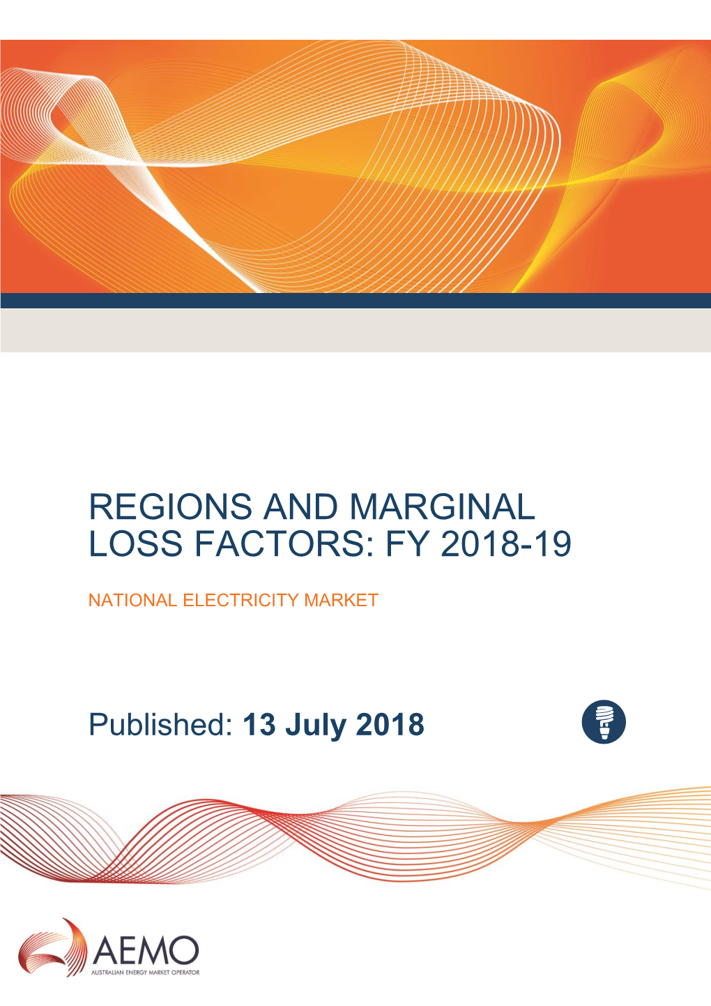 Regions and Marginal Loss Factors: Fy 2018-19