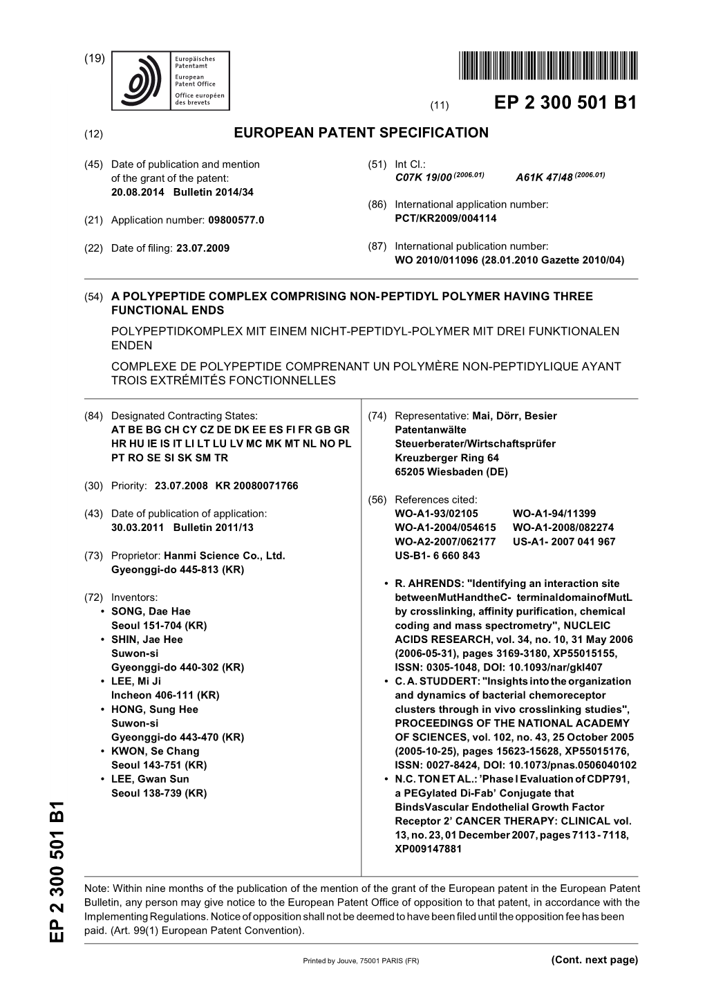 A Polypeptide Complex Comprising Non-Peptidyl