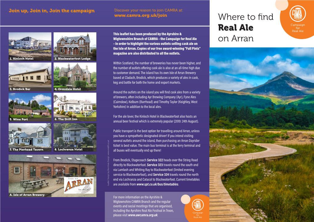 Where to Find Real Ale on Arran