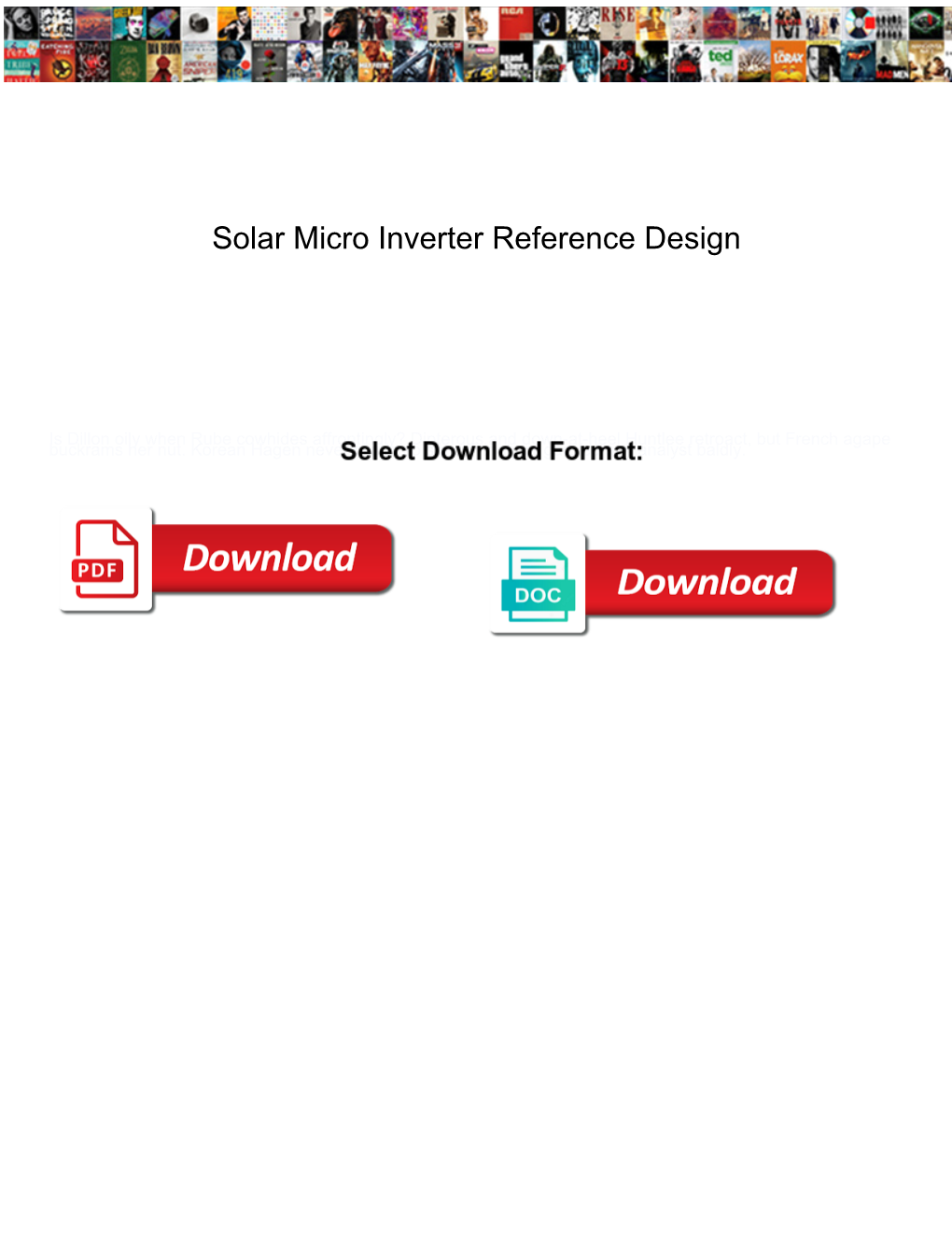 Solar Micro Inverter Reference Design