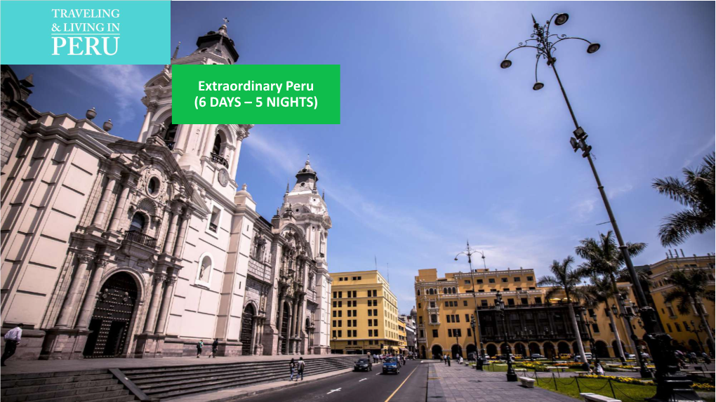 Extraordinary Peru