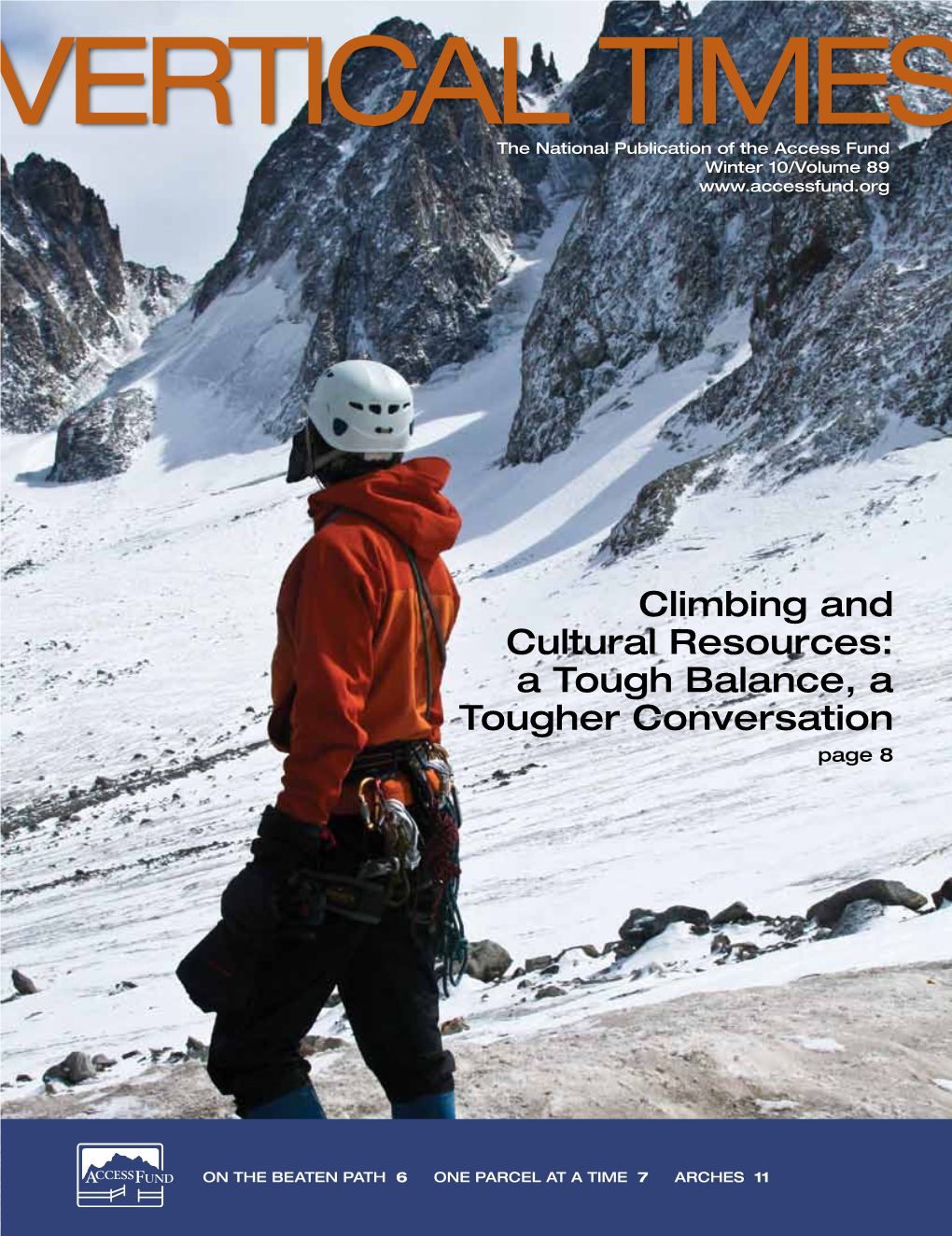 Climbing and Cultural Resources: a Tough Balance, a Tougher Conversation Page 8