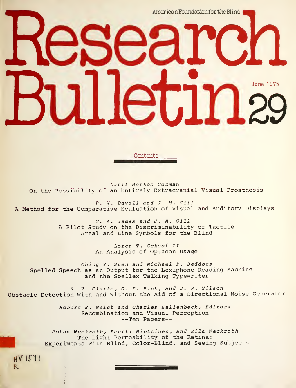 Research Bulletins