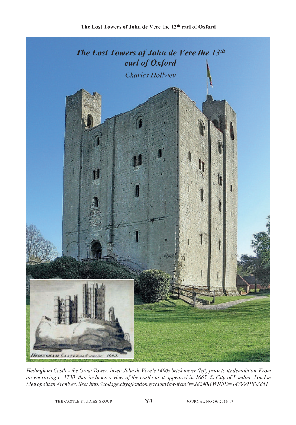 The Lost Towers of John De Vere the 13Th Earl of Oxford