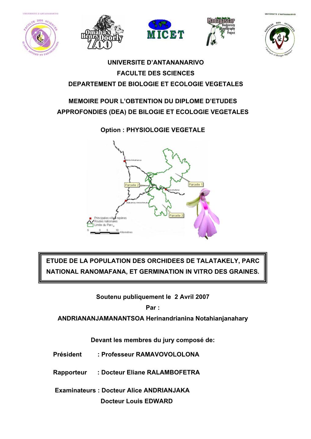 Table Des Matieres