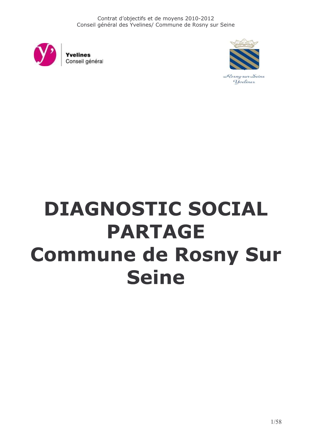 (Diagnostic Partagé Rosny Sur Seine- Conseil Général Des Yvelines