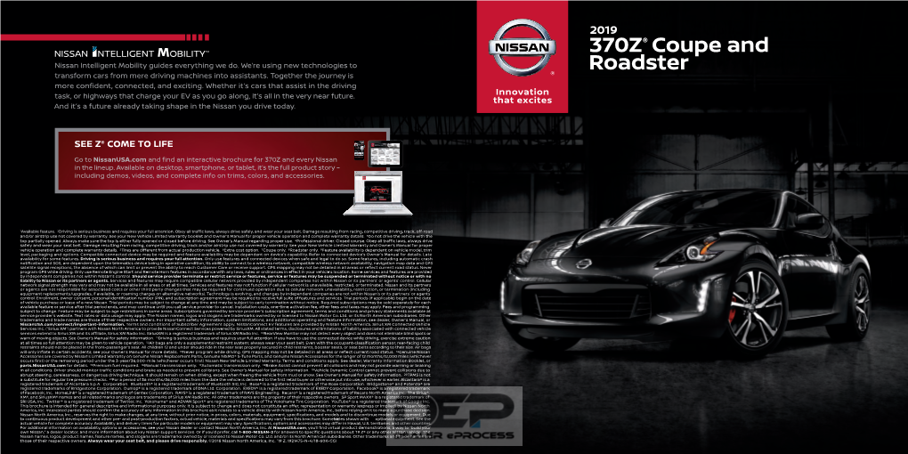 2019 370Z® Coupe and Nissan Intelligent Mobility Guides Everything We Do