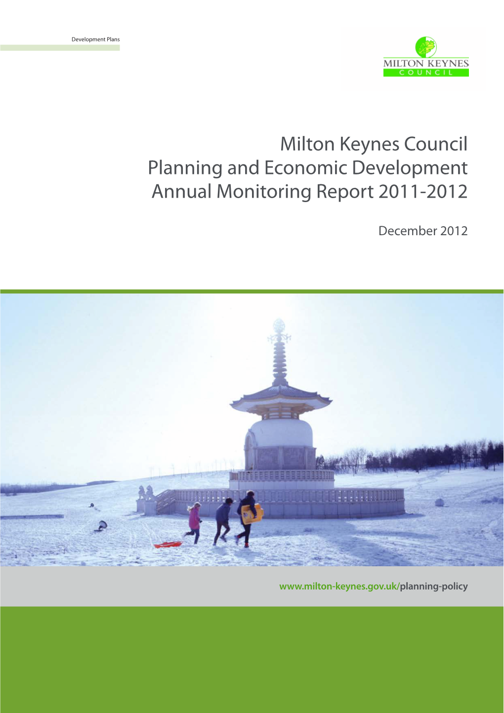 Planning and Economic Development Annual Monitoring Report 2011-2012