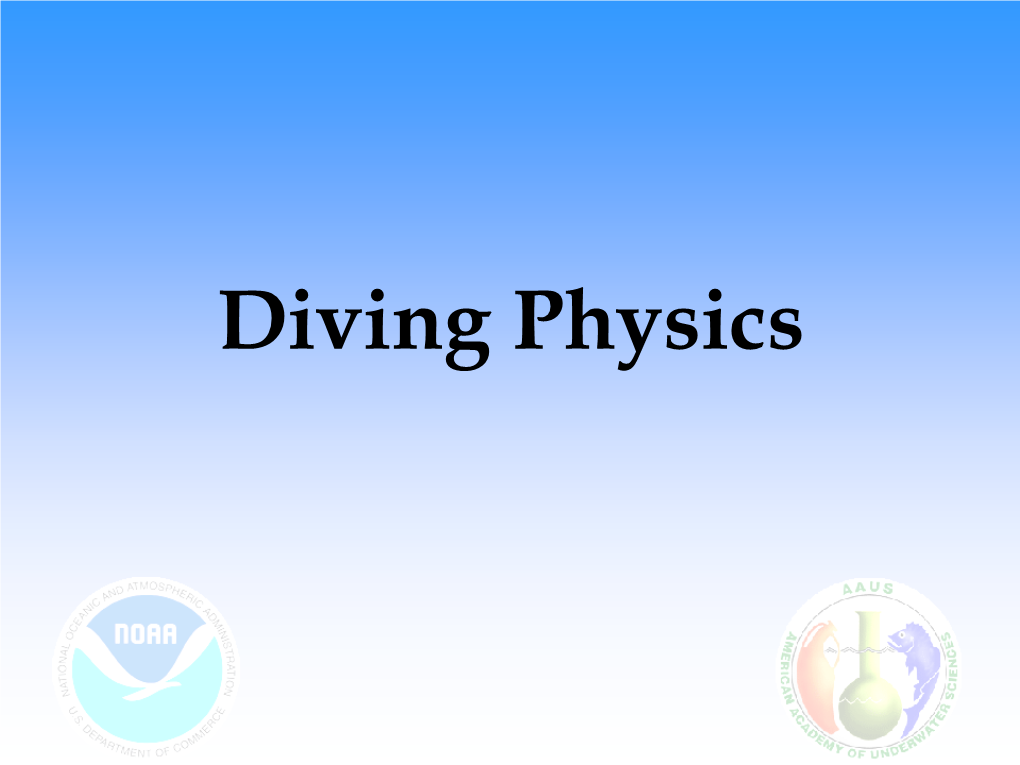 Diving Physics Sources