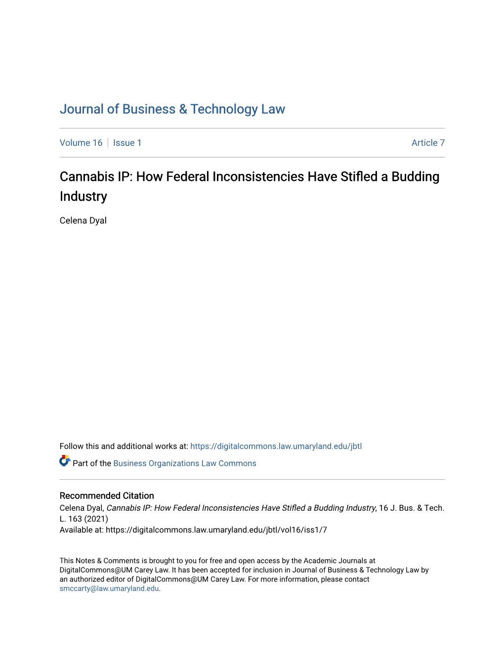 Cannabis IP: How Federal Inconsistencies Have Stifled a Budding Industry