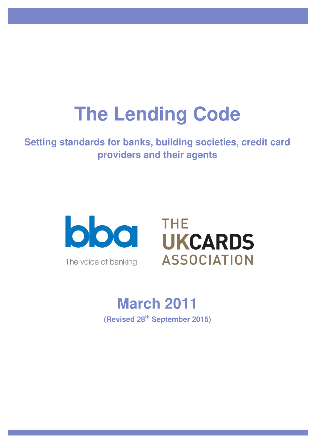 The Lending Code