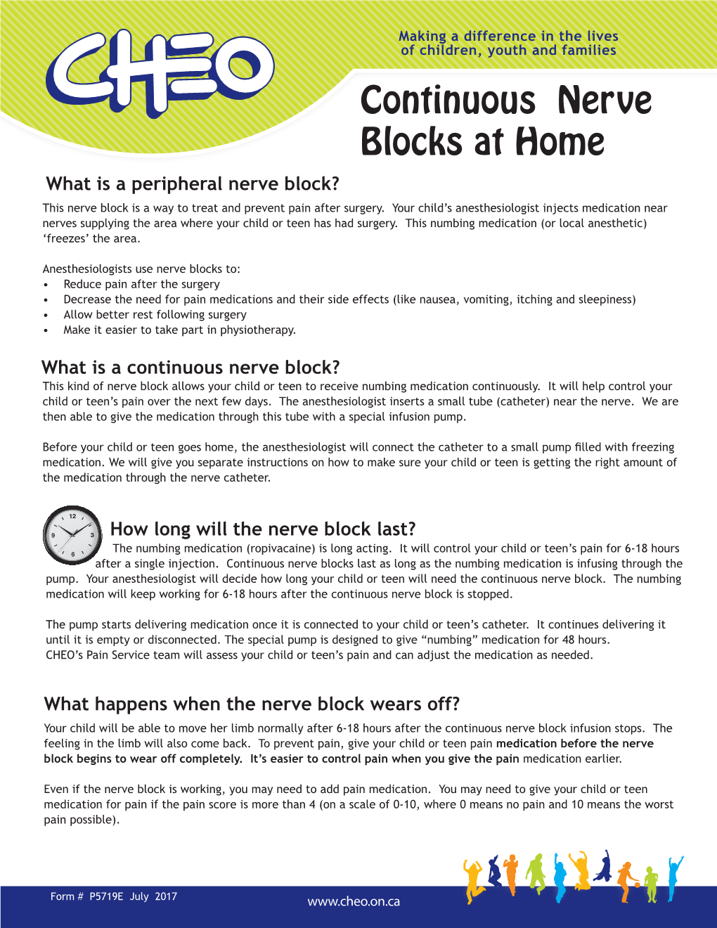 Continuous Nerve Blocks at Home What Is a Peripheral Nerve Block? This Nerve Block Is a Way to Treat and Prevent Pain After Surgery