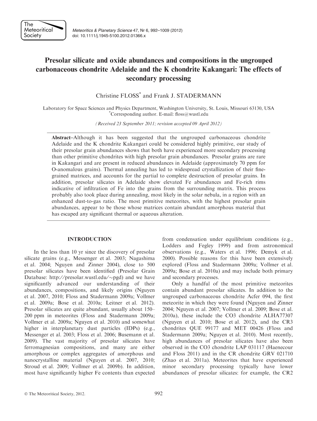 Presolar Silicate and Oxide Abundances and Compositions In