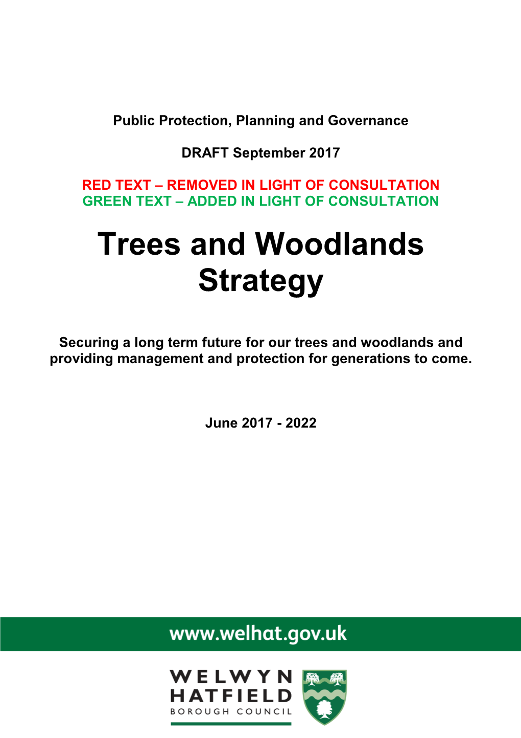 Trees and Woodlands Strategy