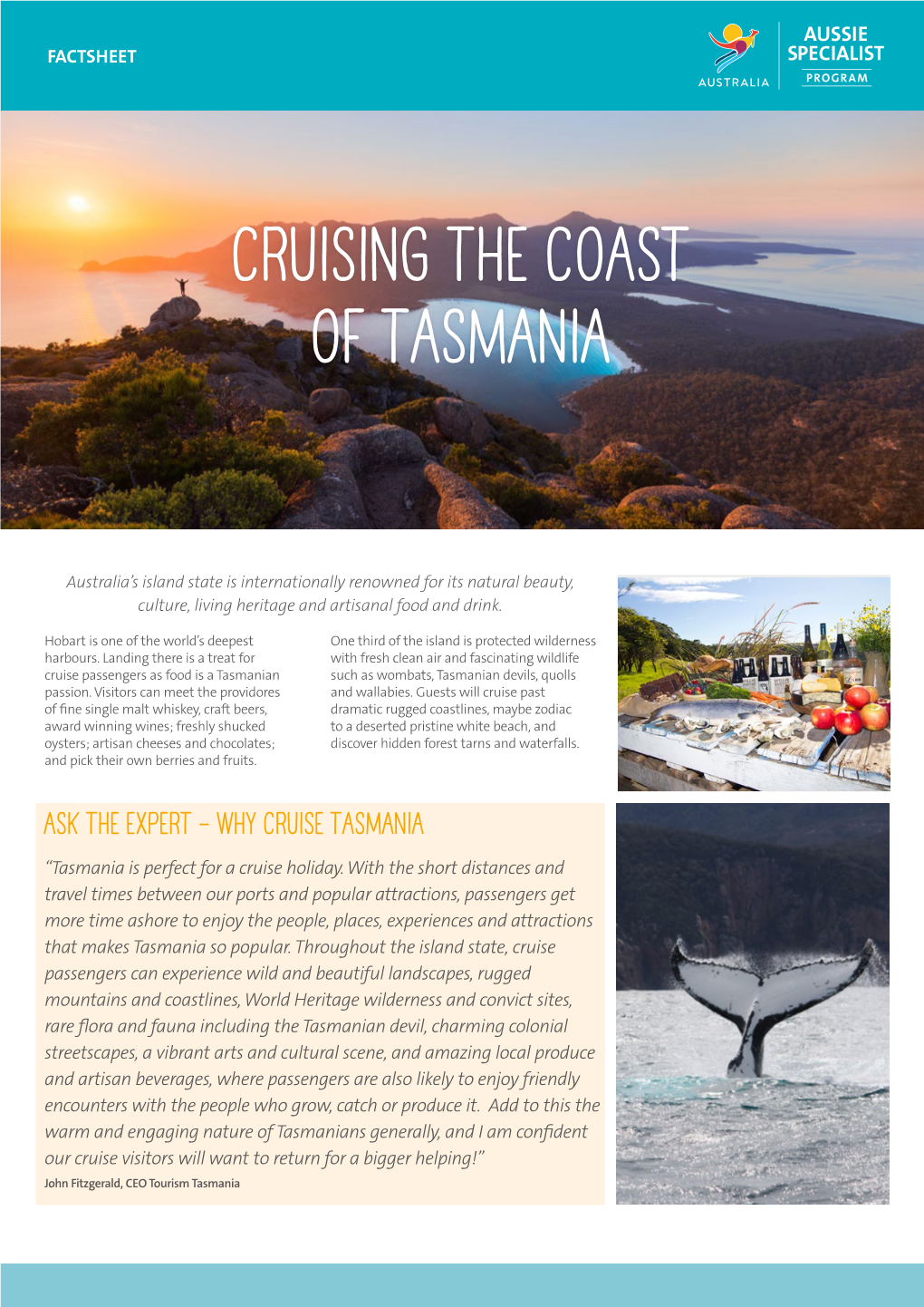 CRUISING the COAST of Tasmania