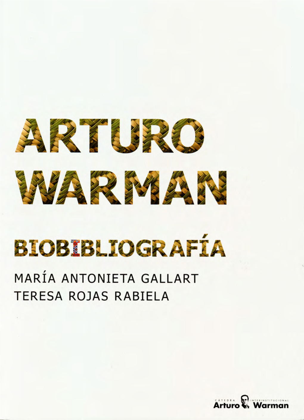 Arturo Warman Libro