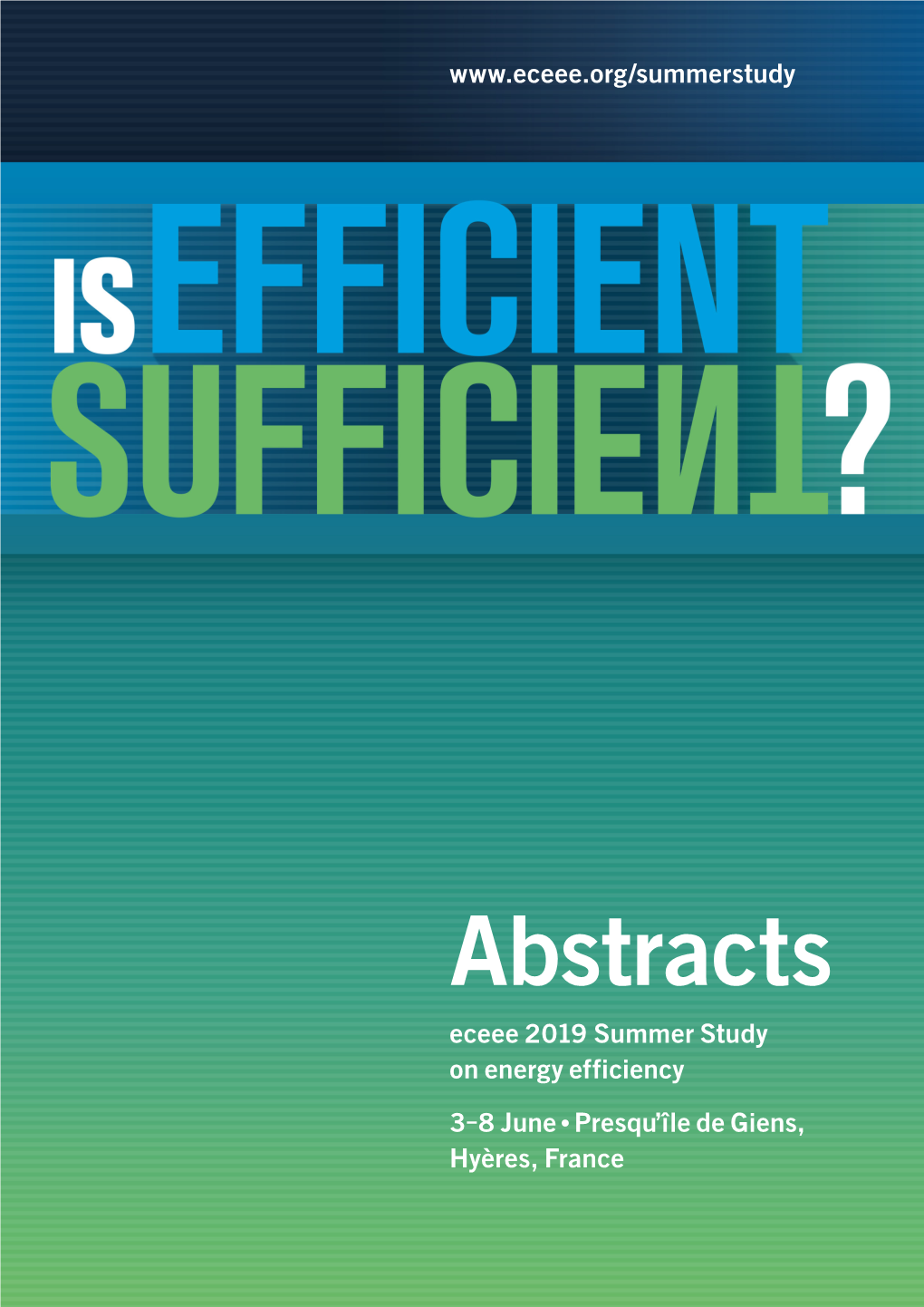Eceee 2019 Summer Study on Energy Efficiency
