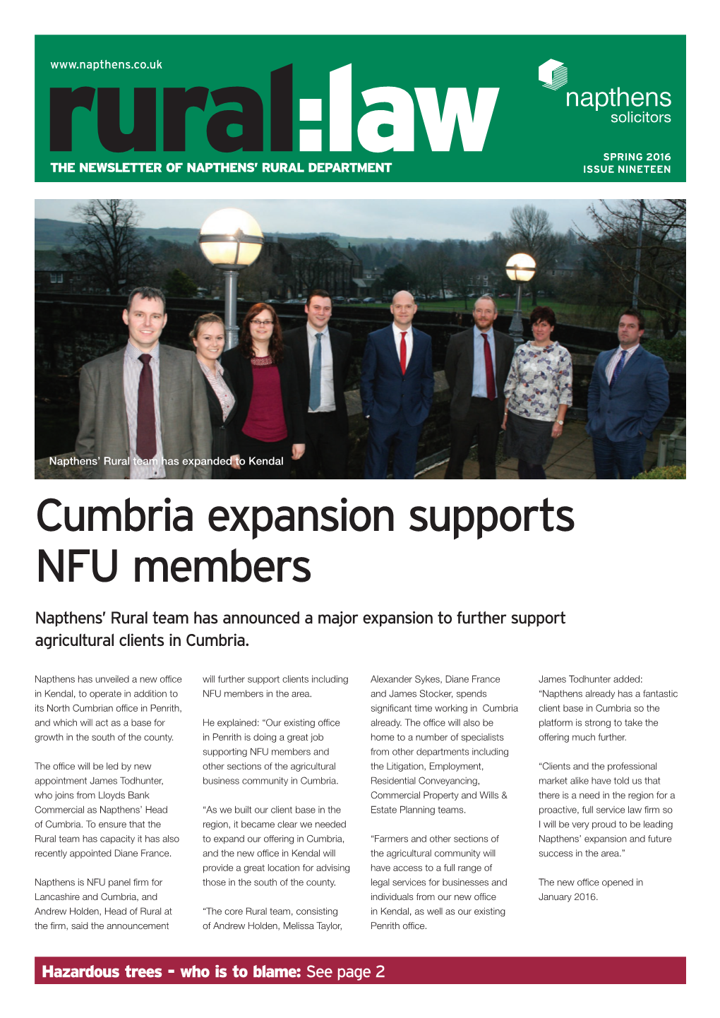Cumbria Expansion Supports NFU Members