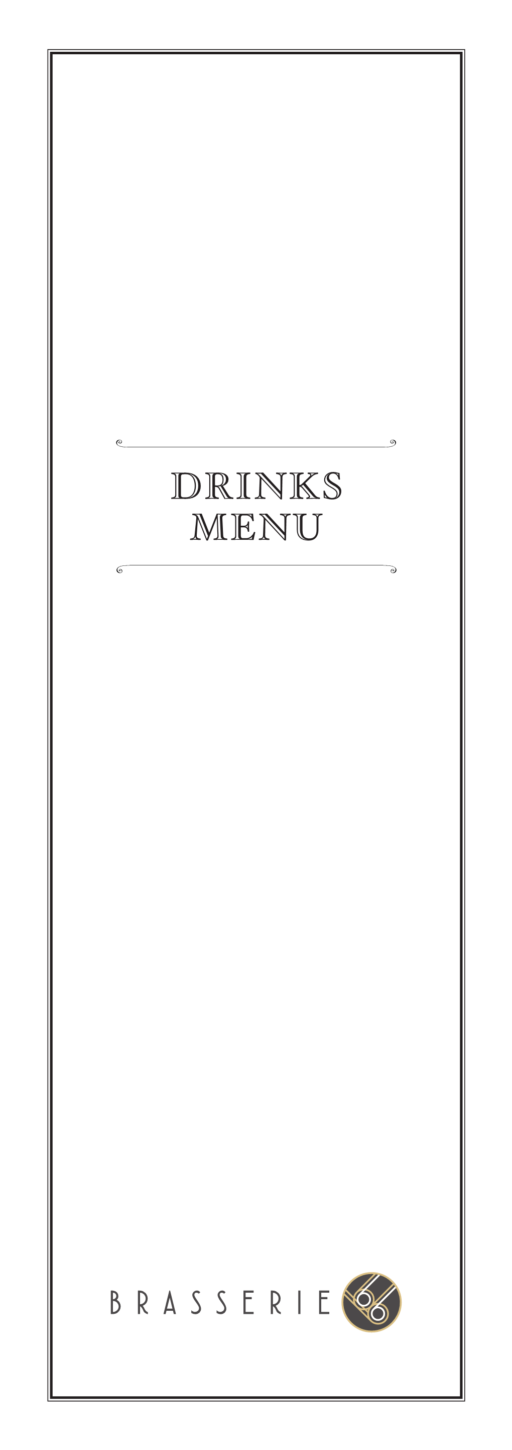 Drinks Menu Light and Bright