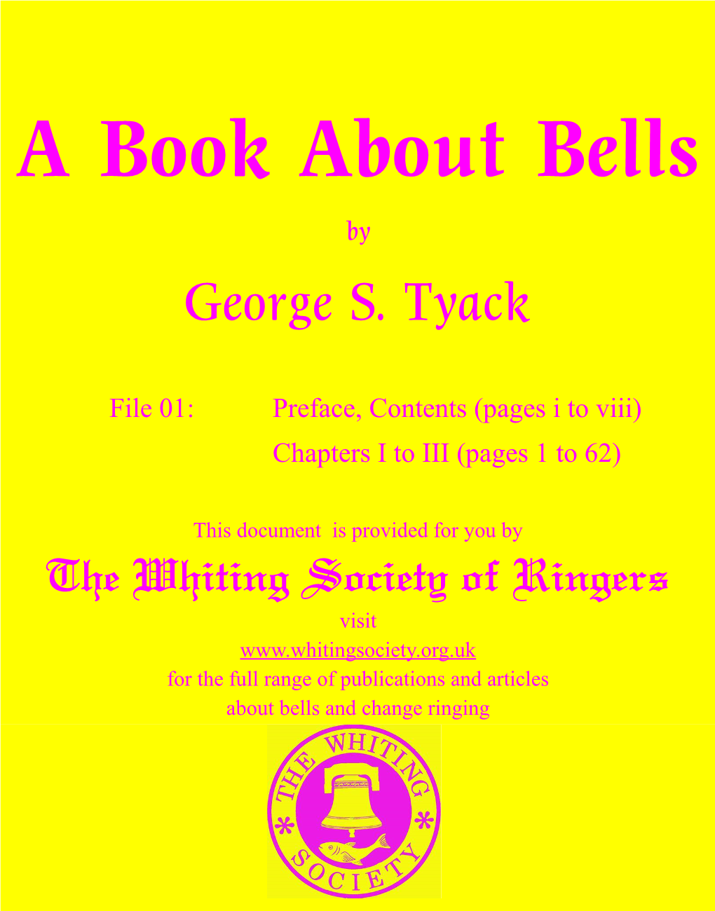 A Book About Bells by George S