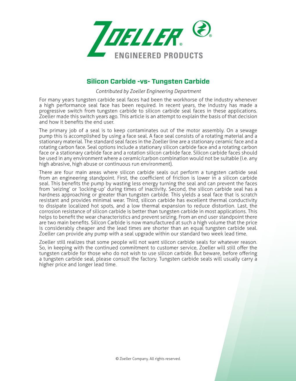 Silicon Carbide -Vs- Tungsten Carbide