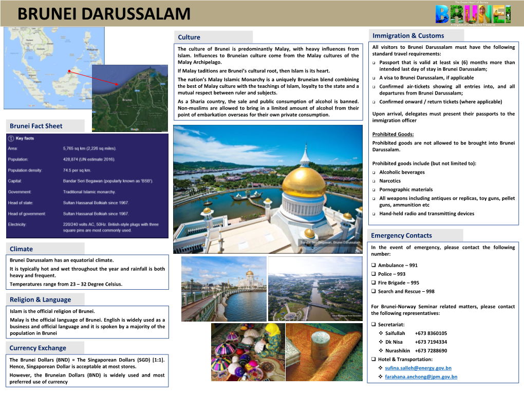 BRUNEI DARUSSALAM a Kingdom of Unexpected Treasures