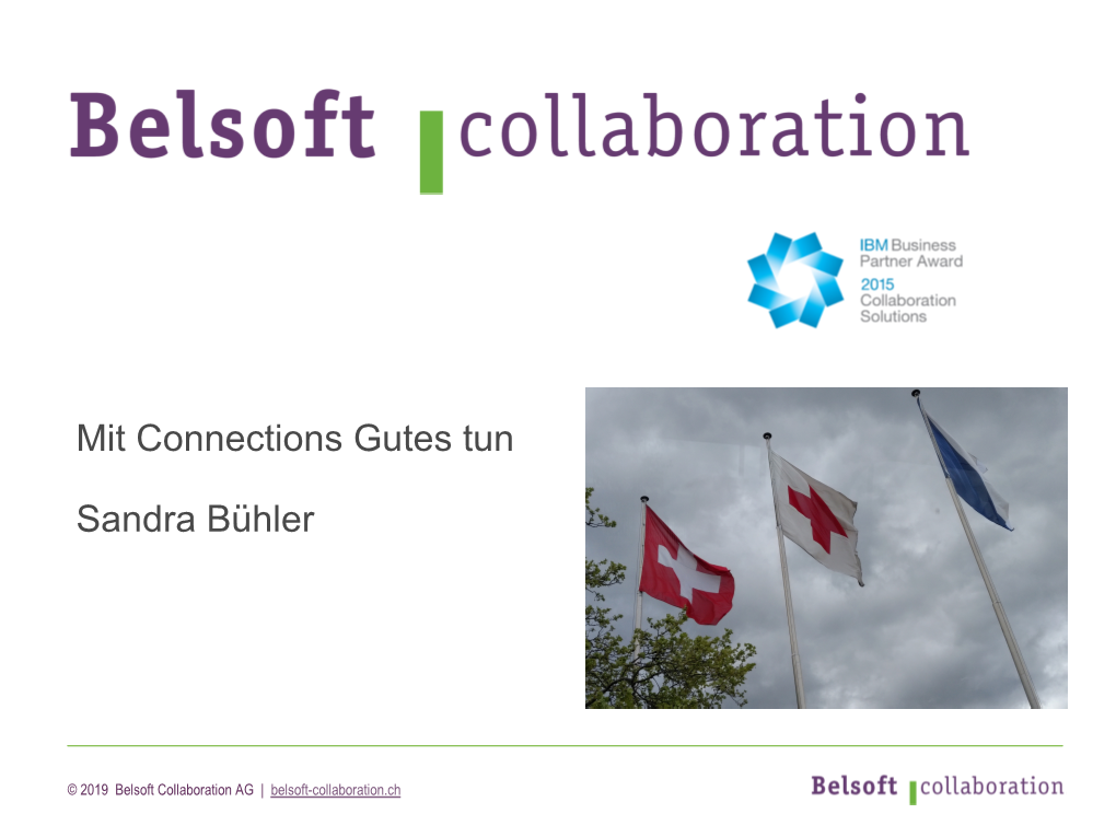 Mit Connections Gutes Tun Sandra Bühler