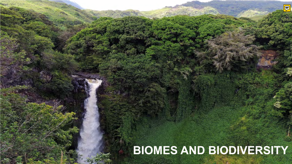 Biomes and Biodiversity Lecture