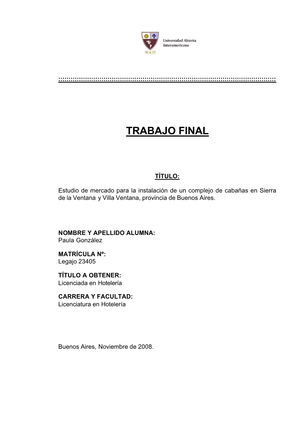 Trabajo Final