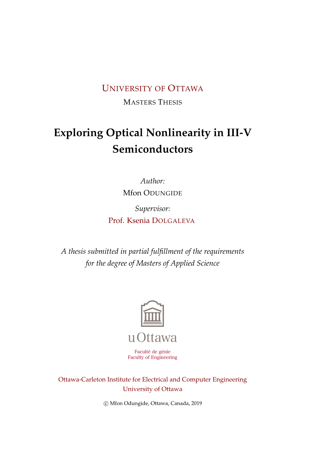 Exploring Optical Nonlinearity in III-V Semiconductors