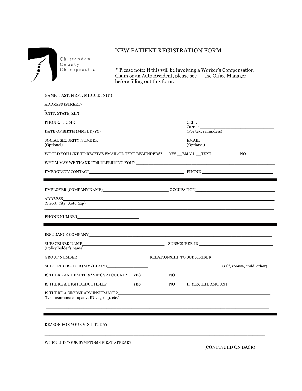 New Patient Registration Form s1