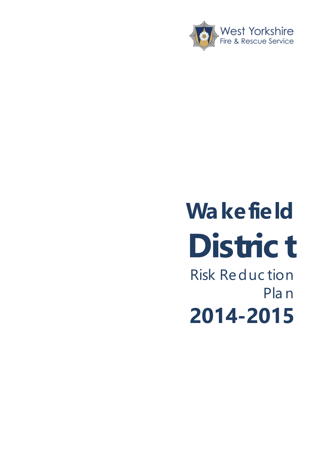 District Risk Reduction Plan 2014-2015