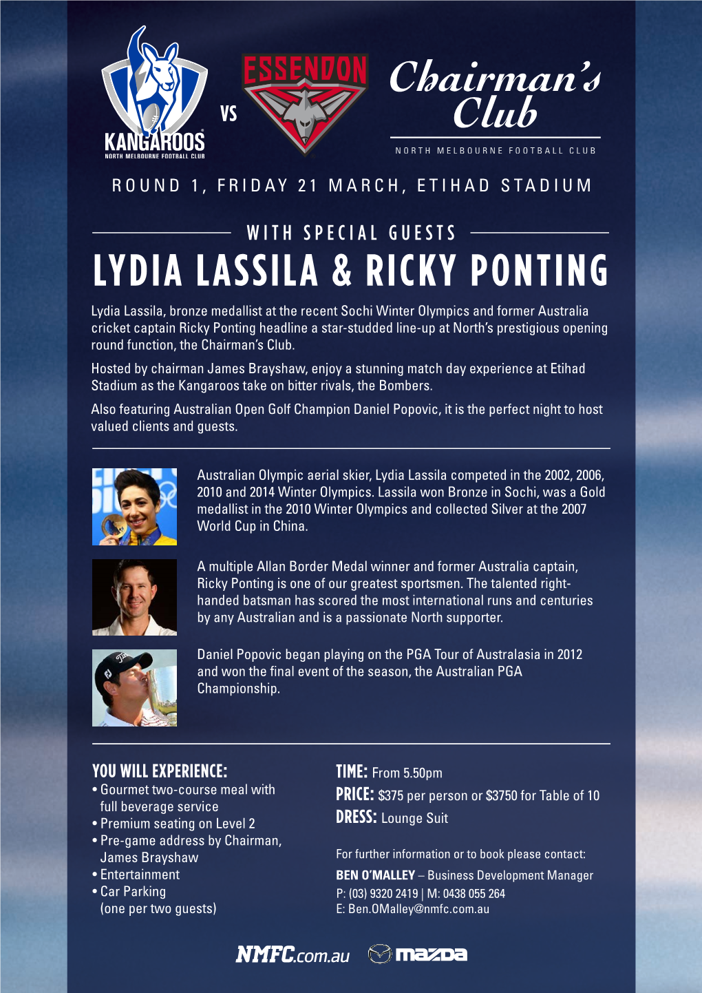 Lydia Lassila & Ricky Ponting