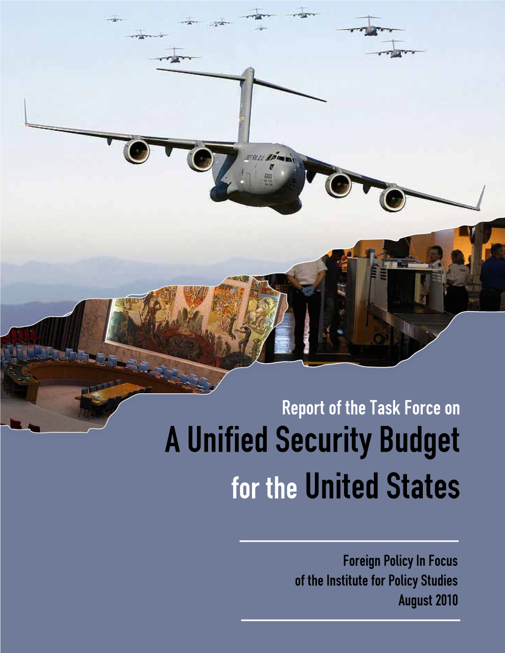 A Unified Security Budget for the United States