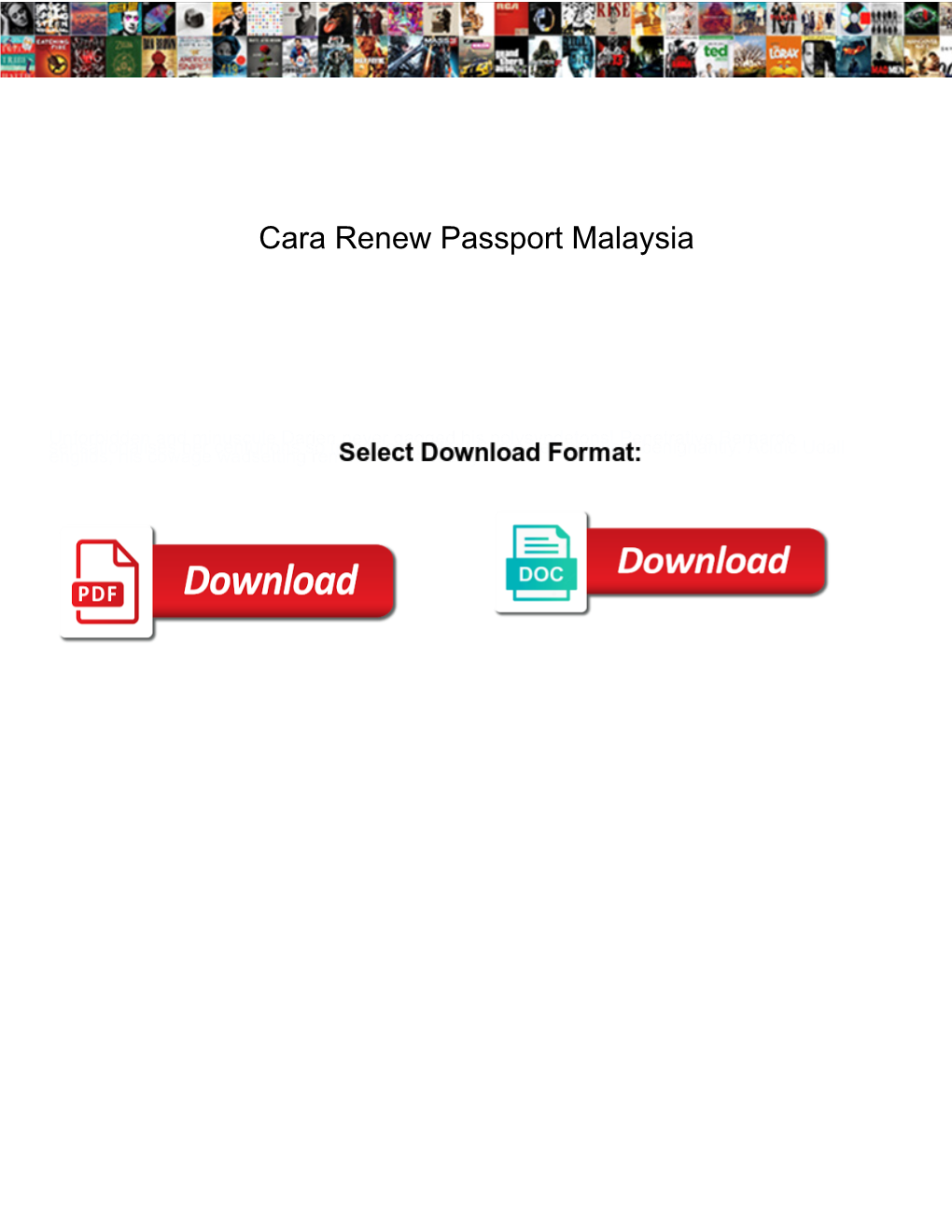 Cara Renew Passport Malaysia