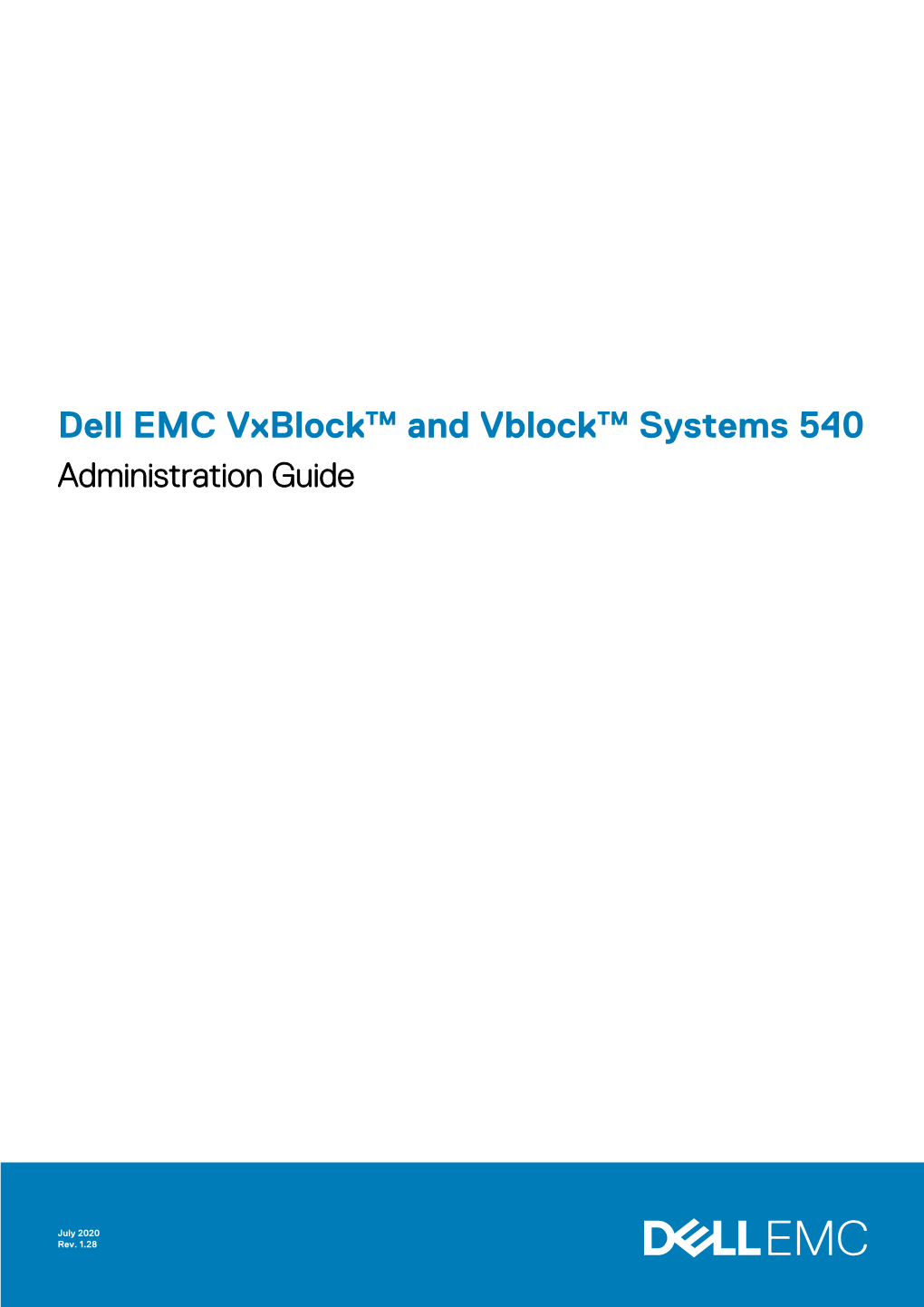 Dell EMC Vxblock™ and Vblock™ Systems 540 Administration Guide
