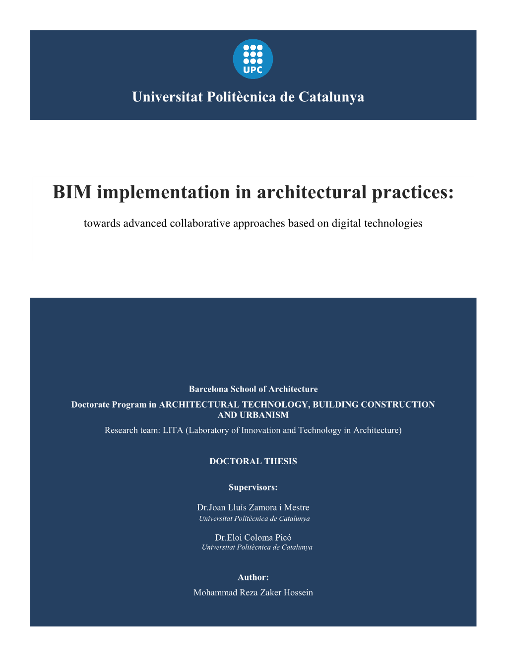BIM Implementation in Architectural Practices
