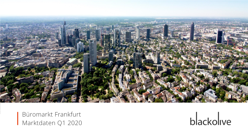 Büromarkt Frankfurt Marktdaten Q1 2020 Teilmarktkarte Gif-Gebiet