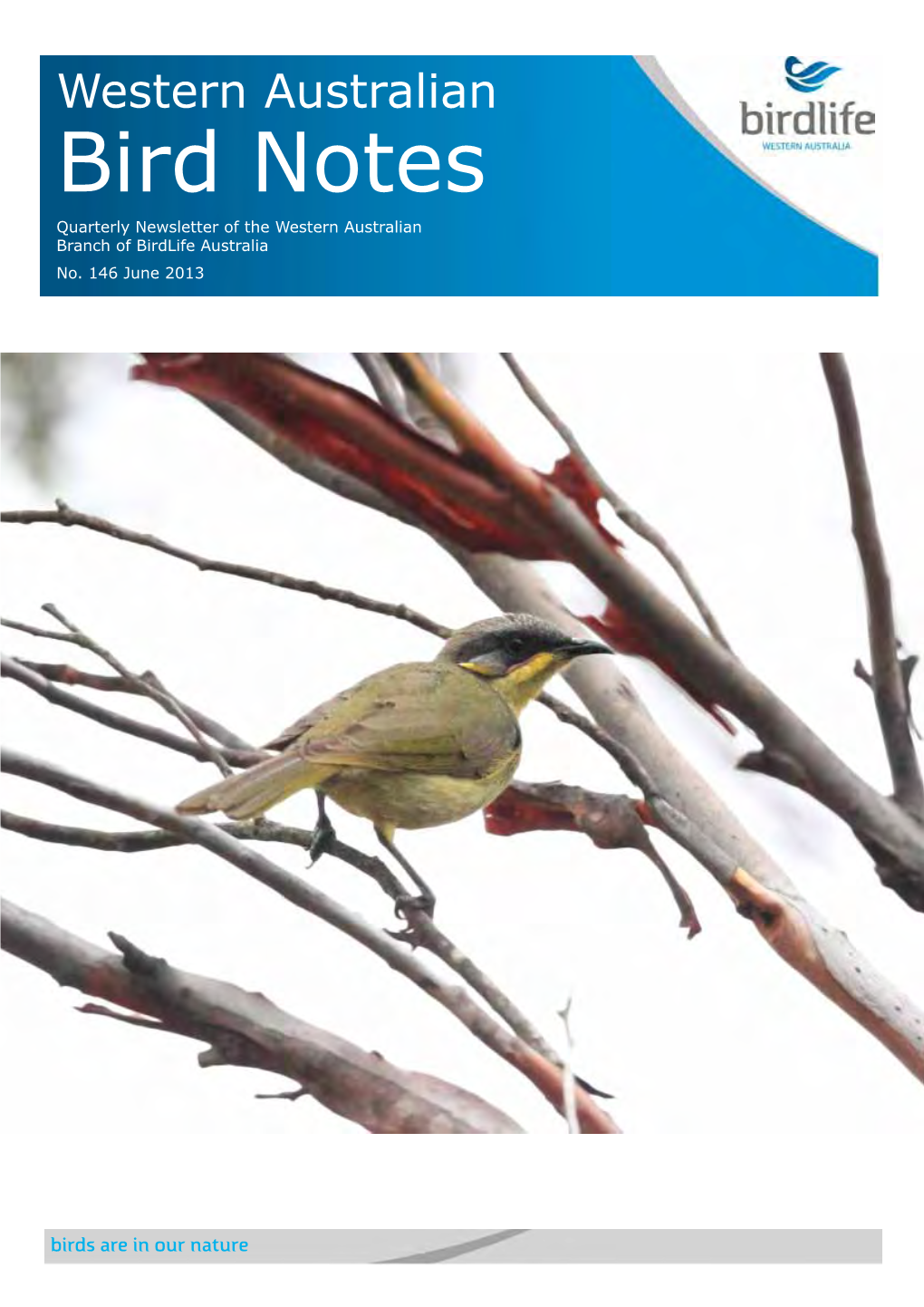 Bird Notes Quarterly Newsletter of the Western Australian Branch of Birdlife Australia No