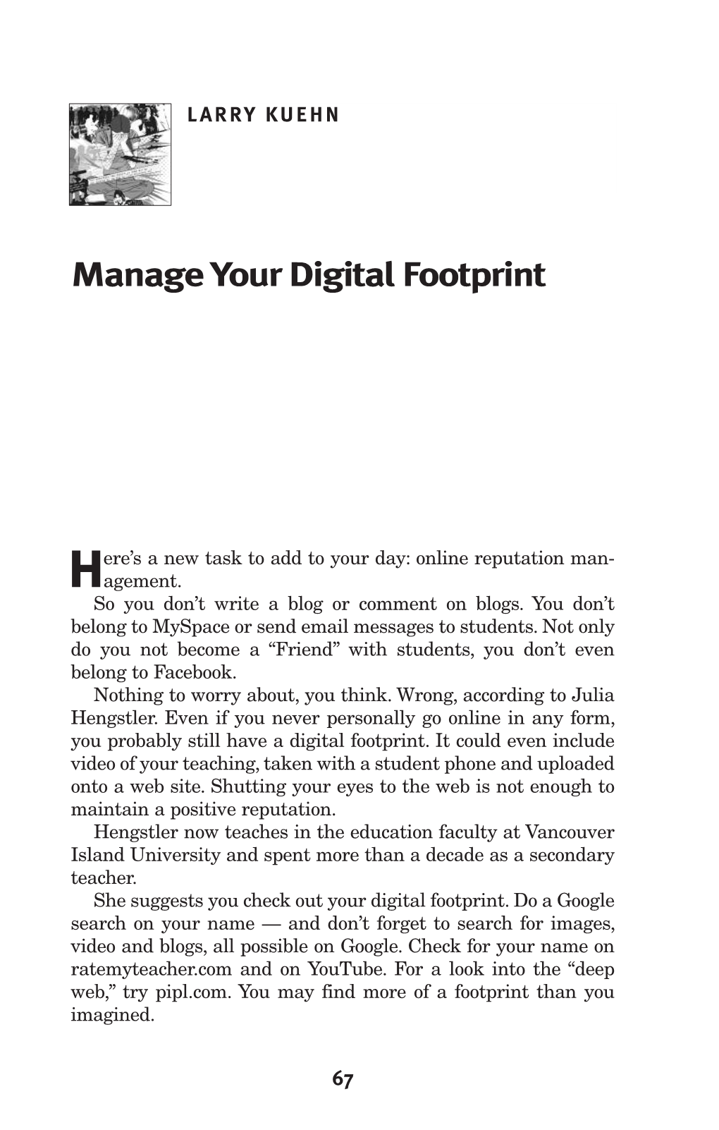 Manage Your Digital Footprint