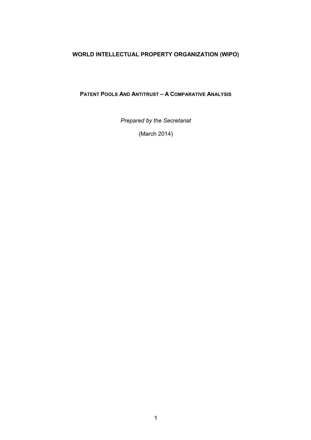 Patent Pools and Antitrust – a Comparative Analysis