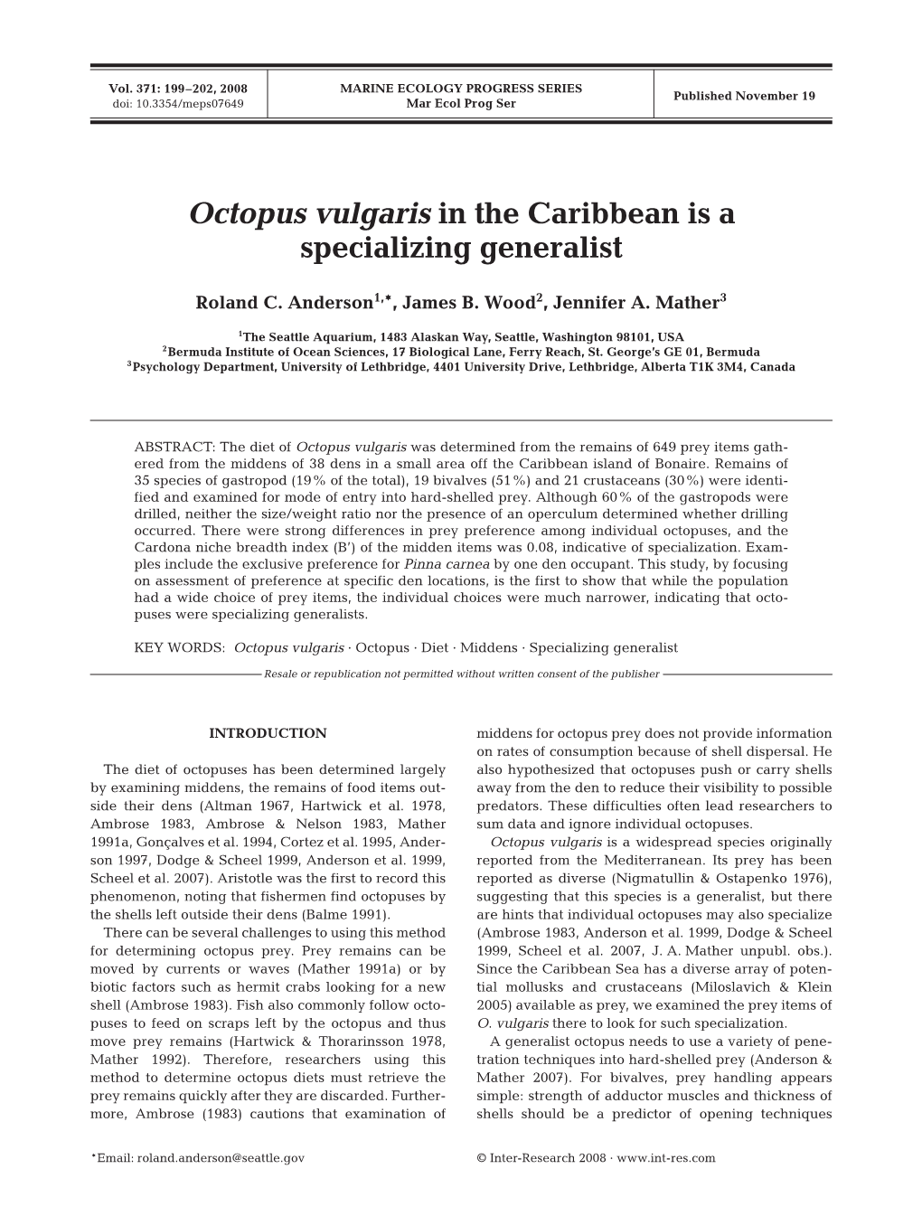 Marine Ecology Progress Series 371:199