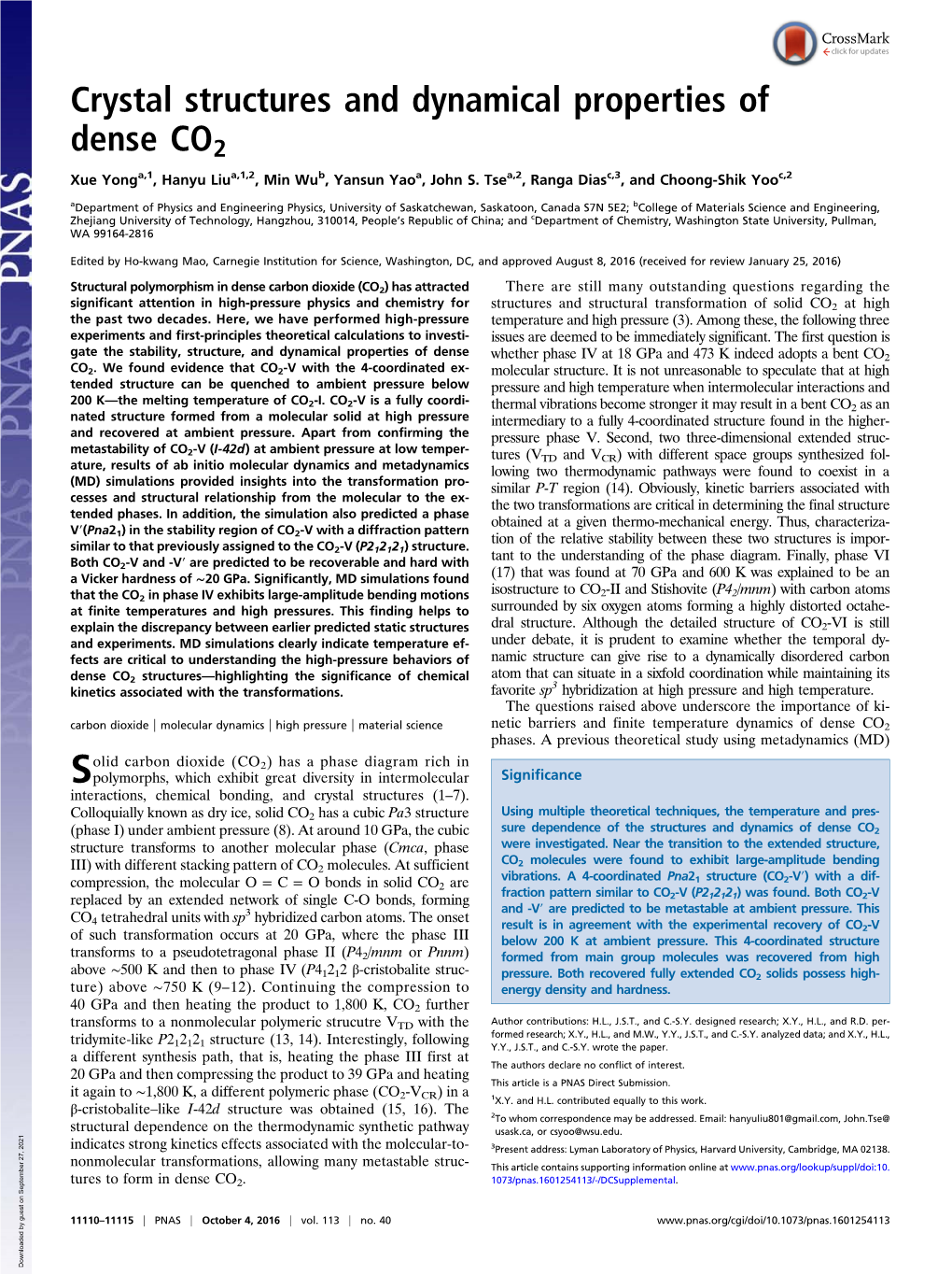 Crystal Structures and Dynamical Properties of Dense CO2