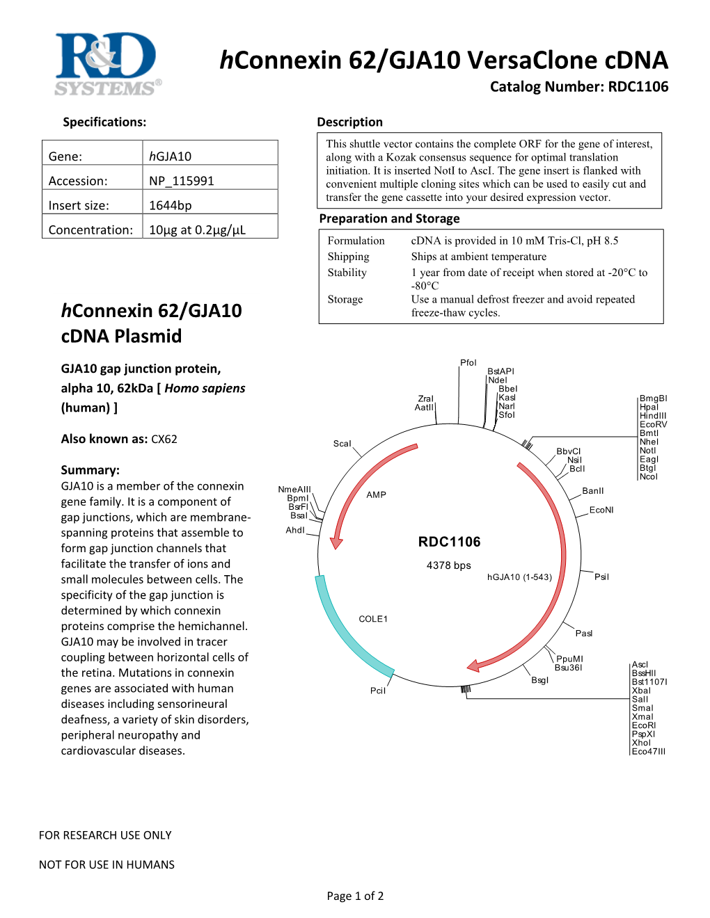 Prdc Cdna Insert Product Line