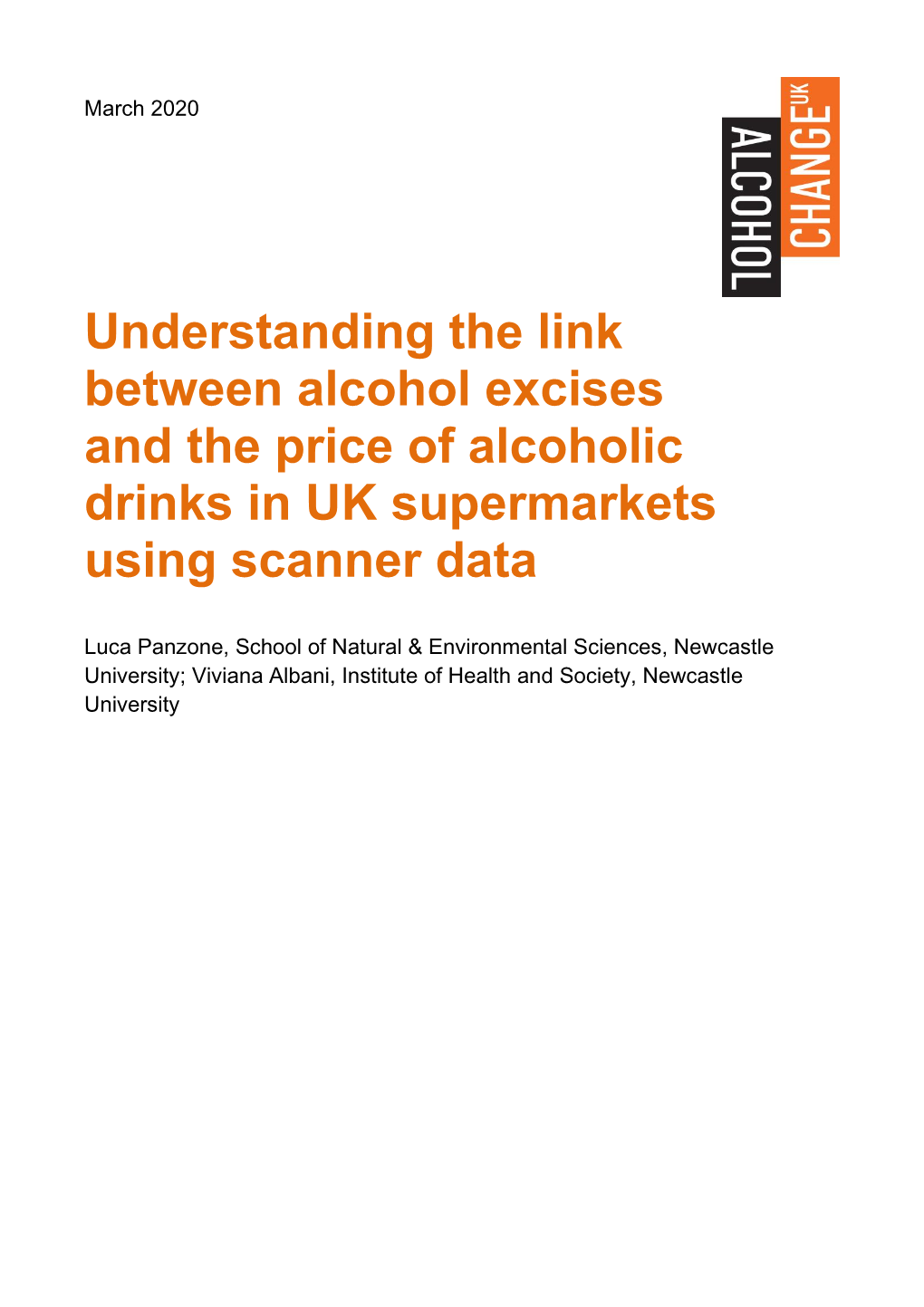 Understanding the Link Between Alcohol Excises and the Price of Alcoholic Drinks in UK Supermarkets Using Scanner Data