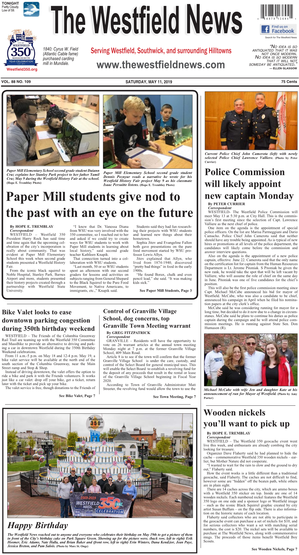 Paper Mill Students Give Nod to the Past with an Eye on the Future