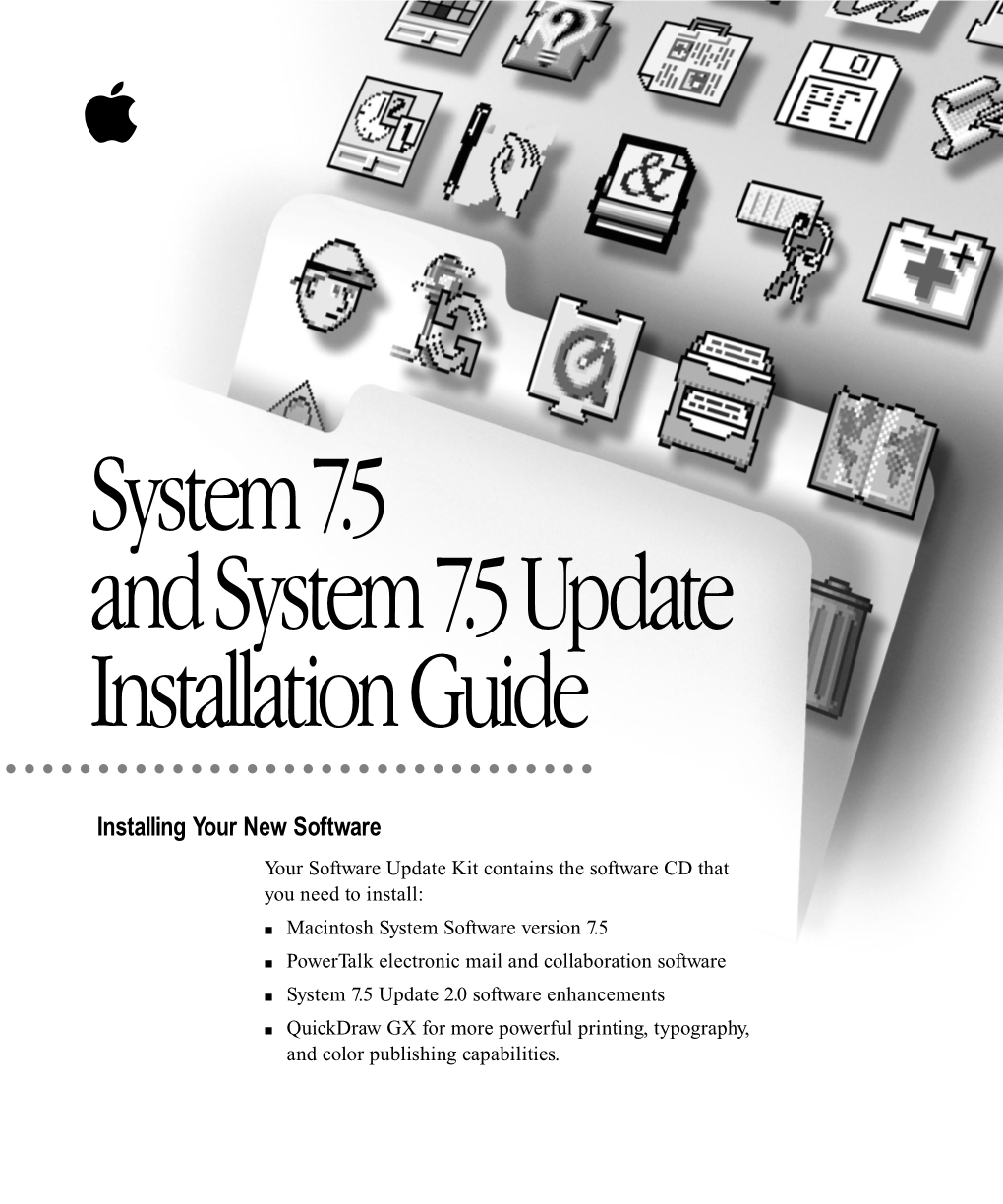 System 7.5 and System 7.5 Update Installation Guide